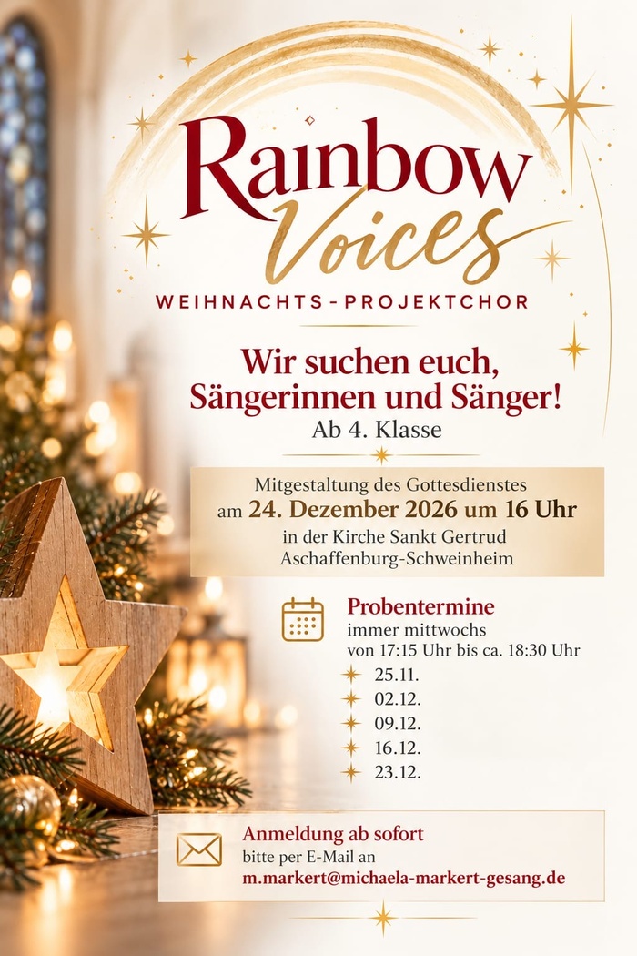 Rainbow Projektchor 24.12.2026